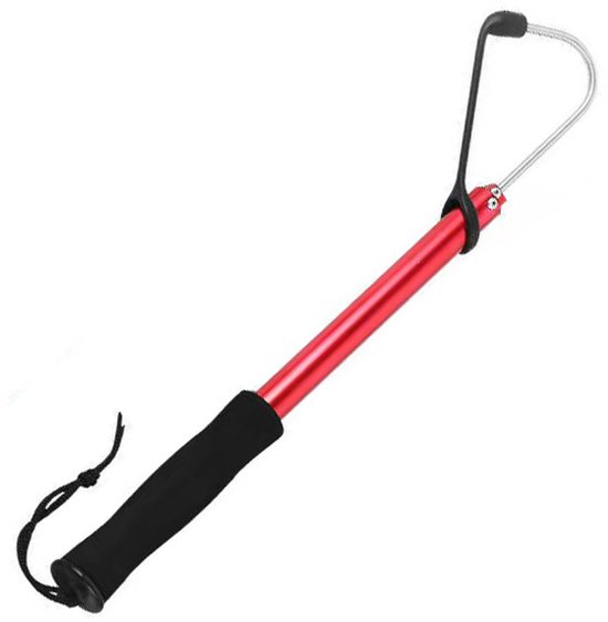Vishaken - Hengelsport Accessoires – Voor Snoek & Baars – RVS – 28cm-65cm - Perfect voor Wintervissen - Voor de Serieuze Visser - rood