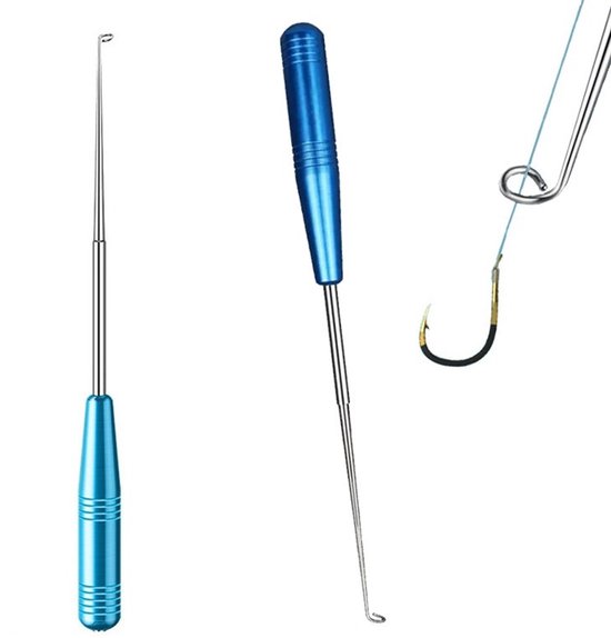 Vishaken Ontknoophaak - RVS Hook Remover - Blauw - Veilig & Visvriendelijk - Cap-VIS van Merkloos