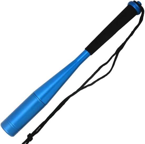 Vishamer - Visracket - Visracket van aluminium - Outdoor visracket - Voor outdoor vissen - Met antislip handvat en polsband - Visaccessoires - 24.5×2.5cm - Blauw