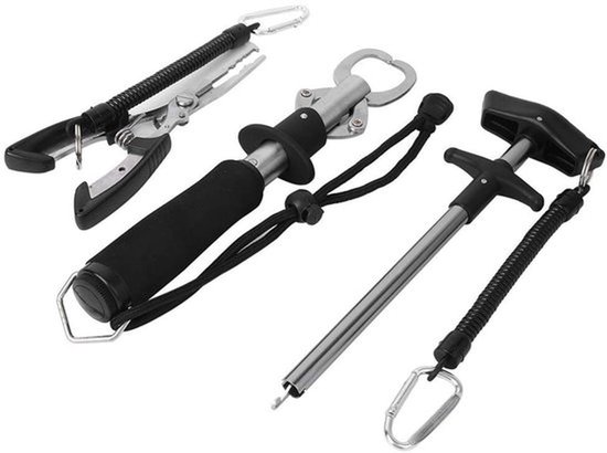 Vishengel Gereedschapset Hoogwaardige Roestvrij Stalen Pliers - Haakverwijderaar - Ergonomische Handgreep - Duurzaam - Lichtgewicht - Inclusief Koord - Visgereedschap