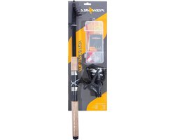 Vishengel Set - Werphengel - Vissen - Kant-en-klaar - 2.40 meter - Veelkleurig