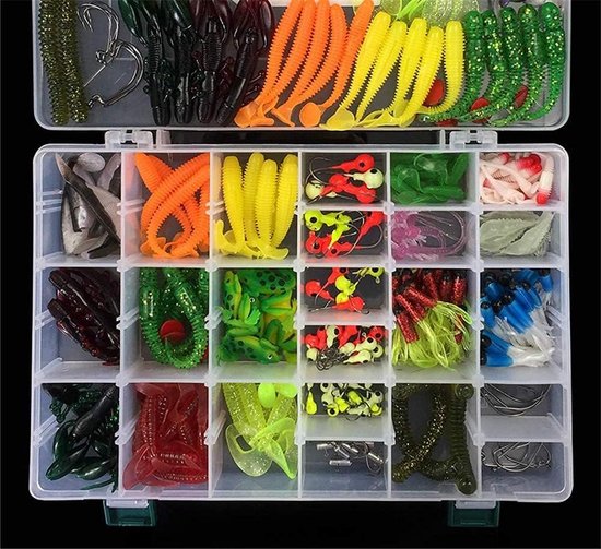 Viskunstaas kit - 301 stuks kunstaas set - aas met haak accessoires - visgerei van Ensis Fishing