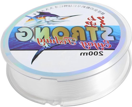 Vislijn 0.26mm Nylon Slijtvaste Monofilament 200m - Sterke Visdraad voor Vissen en Decoraties van Merkloos