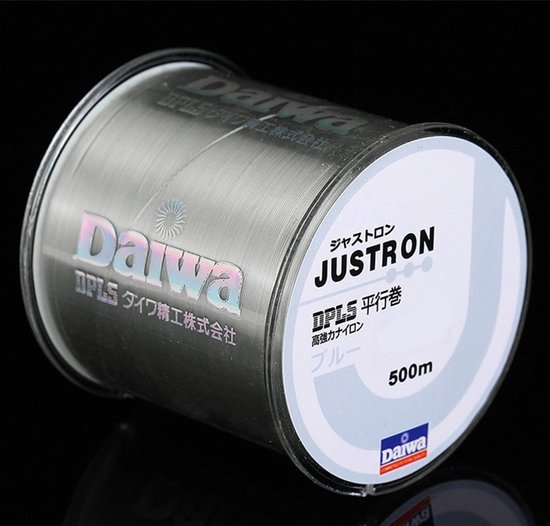 Vislijn Daiwa Justron nylon 500m Wit 0.40mm Nylon Draad Extra Sterk 15.5kg - Visdraad voor Zoetwater en Zoutwater van Daiwa