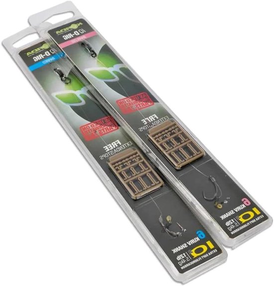 Vislijn Leader - Visserij Onderlijn - Karper Vissen - Met Haak - 15lb - Transparant