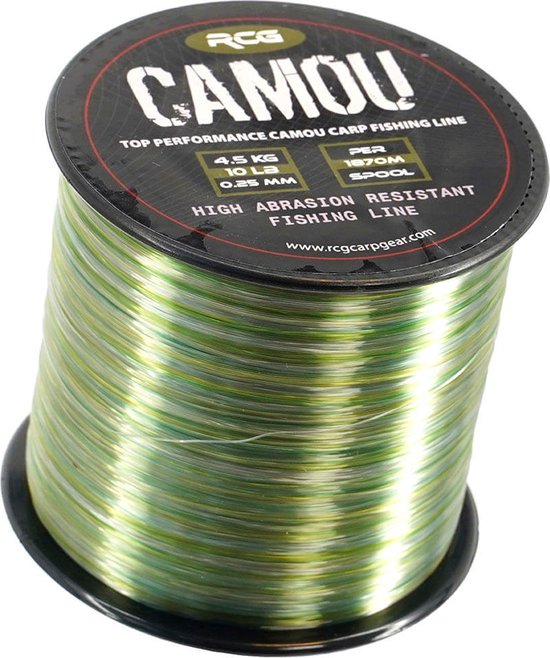 Vislijn Mono – Nylon Vislijn – Camouflage – 15 LBS – 0,30 mm – Slijtvast & Onopvallend Hoofdlijn - Visdraad van Merkloos