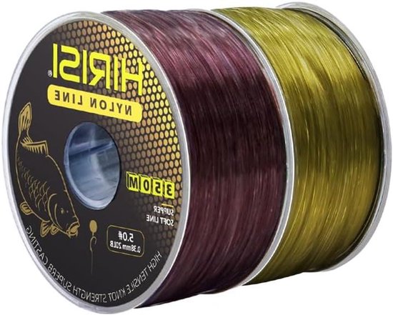 Vislijn Nylon Cord - Monofilament Lijn - Vissen Vangen - Japans Monofilament Nylon - 700m 2 stuks - Groen Bruin