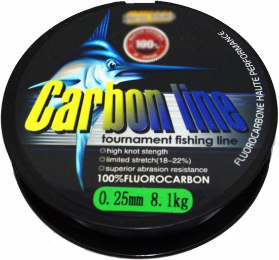 Vislijn Nylon - Sterke visdraad - Vissen en knutselen - Carbon gecoat onzichtbaar - 0.70MM - Transparant