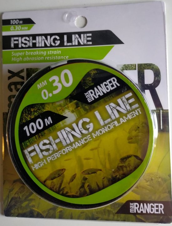 Vislijn - Vislijn Helder - Visdraad - Nylon - 0.30 mm | 100 M van Merkloos
