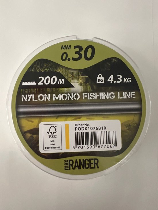 Vislijn - Vislijn Helder - Visdraad - Nylon - 0.30 mm - 200 meter