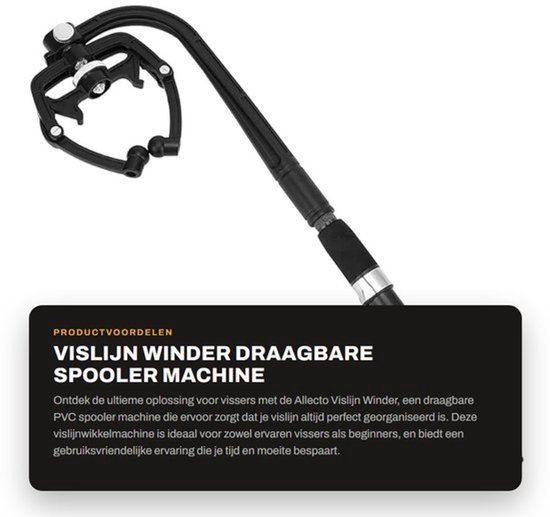 Vislijn Winder Lichtgewicht - Draagbare PVC Spoelmachine - Eenvoudig te Installeren - Duurzaam - Tijd Besparend - Organiseren van Vislijn - Vislijnopwinder