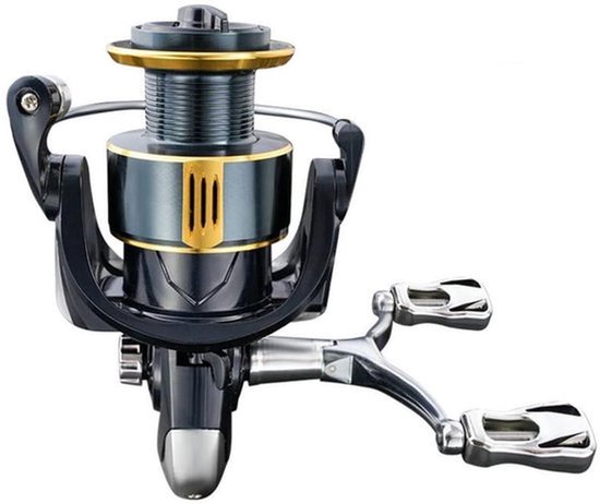 Vislijnspoel 2000-7000 - Smooth Fishing Reel met 5,2:1 RPM Verhouding en Dubbele Rocker Arm van Merkloos