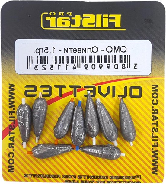 Visloodset - Hengel Lood - Dropshot Vissen - Ovaal Ontwerp - 9 x 1.5g - Zilver