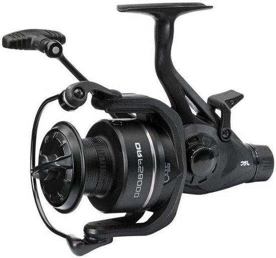 Vismolen - Spinmolen Karpermolen - Karpervissen Lange Afstand - Free Spool Systeem - 10000 - Zwart van Merkloos