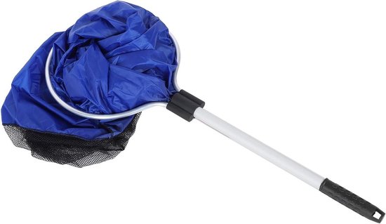 Visnet Aquarium - Schepnet Vis - Vis Overplaatsen - Zacht Gaasontwerp - 40cm Diameter - Grijs van Merkloos