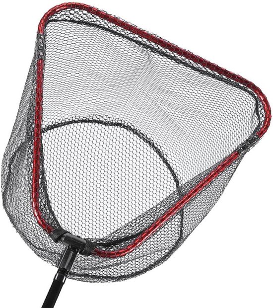 Visnet Hoofd - Vangnet Kop - Buiten Vissen - Inklapbaar Drijvend Ontwerp - 38 cm - Zilverkleurig
