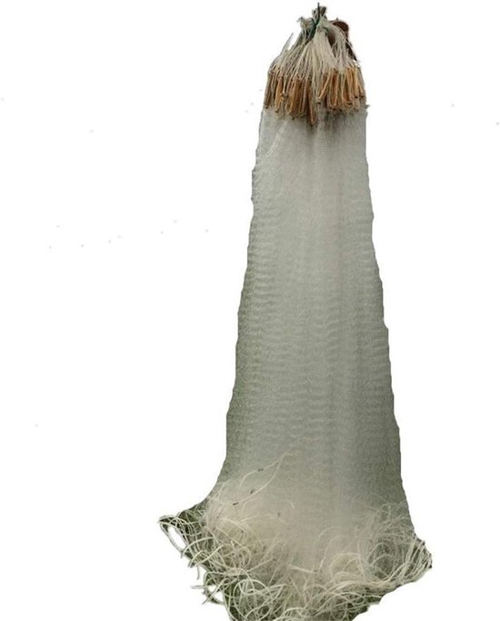 Visnet - Kieuwnet Gootsteen - Vissen Vangen - Verstevigd Nylon - 20 meter - Wit