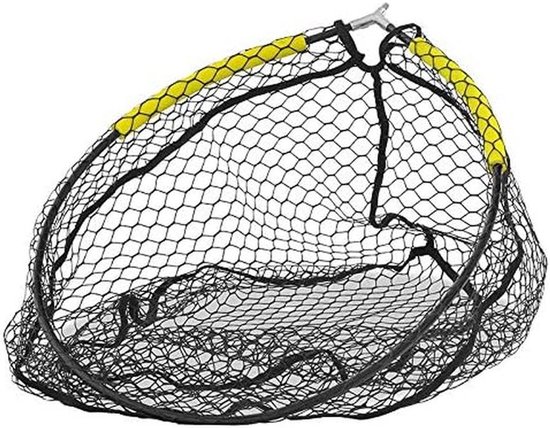 Visnet met Rubber Vangnet 60x50 cm - Sterk Schepnet voor Zee, Rivier en Meer
