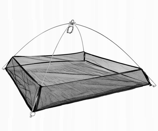 Visnet met zijdes 100x100cm - Levend aas vangen