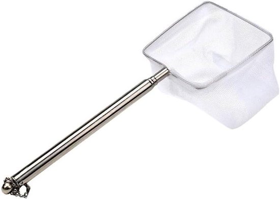 Visnet - Schepnet - Aquarium Onderhoud - Set van twee - 21.5 cm - Wit