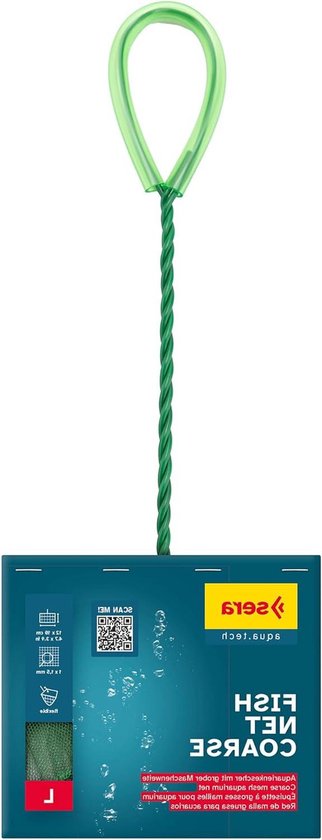 Visnet - Schepnet aquarium - Vissen vangen - Fijne zachte maas - 12 cm - Zwart