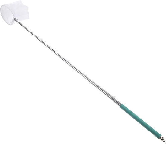 Visnet - Schepnet Aquarium - Vissen Vangen - Inklapbaar Telescoop - 20 cm - Zwart