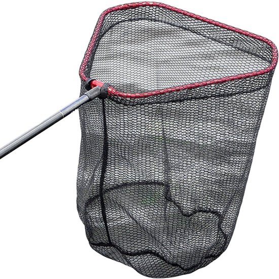 Visnet - Schepnet - Grote Vangst Landen - Hygiënisch Sneldrogend - 50 cm Diameter - Zwart