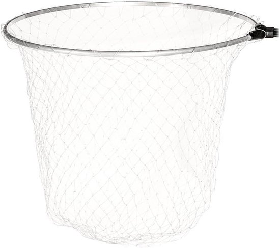 Visnet - Schepnet Landingsnet - Vissen Vangen - Zoutwater Zoetwater - 60x45 cm - Grijs van Merkloos
