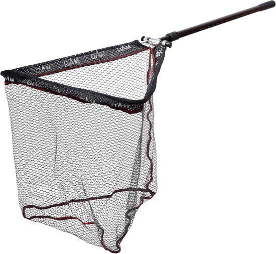 Visnet - Schepnet Opvouwbaar - Grote Vissen Landen - Visvriendelijk Net - 270 cm - Zwart