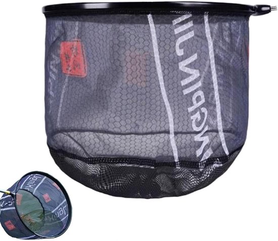 Visnet Schepnet - Schepnet Vissen - Vissen Vangen - Sterke Ondersteuning - 45x45 cm - Zwart