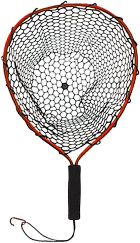 Visnet Schepnet - Vangnet Hengelsport - Aquarium Onderhoud - Draagbaar Lichtgewicht - 59x36x36 cm - Rood van Merkloos