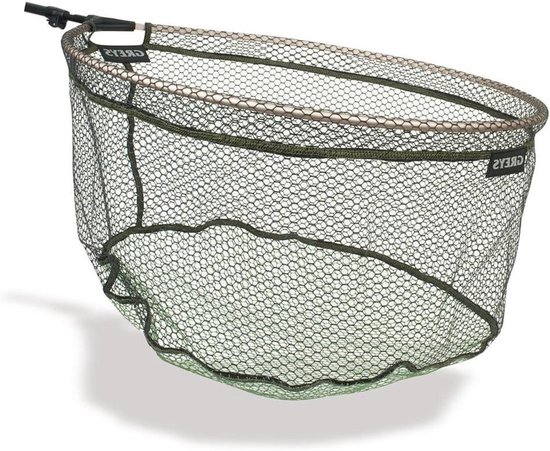 Visnet - Schepnet - Vissen - Rubber gecoat - 55 cm - Grijs