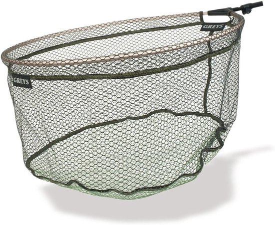 Visnet - Schepnet - Vissen - Rubber gecoate mesh - 55 cm - Grijs
