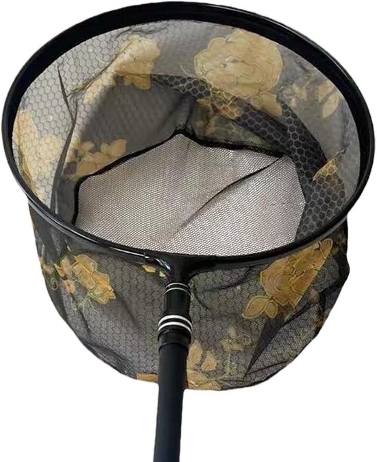 Visnet - Schepnet - Vissen - Sneldrogend nano-mesh - 35-45 cm - Zwart goud