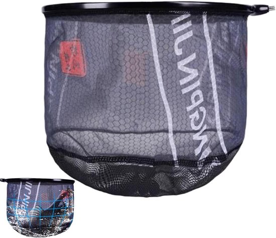 Visnet - Schepnet - Vissen Vangen - Lichtgewicht & Sterk - 45 x 45 cm - Zwart/Bruin