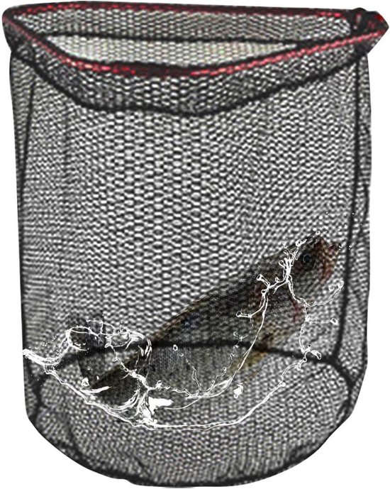 Visnet - Schepnet - Vissen Vangen - Onderhoudsvriendelijk - 50 cm Doorsnede - Zwart