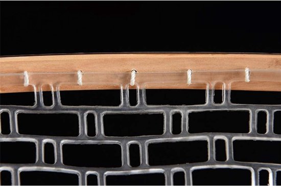Visnet - Schepnet - Vissen Vangen - Scheurvast Nylonnet - 60 cm Lengte - Houtkleur