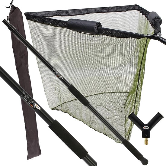 Visnet Systeem - Schepnet Accessoires - Vissen Op Groot Wild - Dubbel Drijvend Net - 2 Meter Handvat