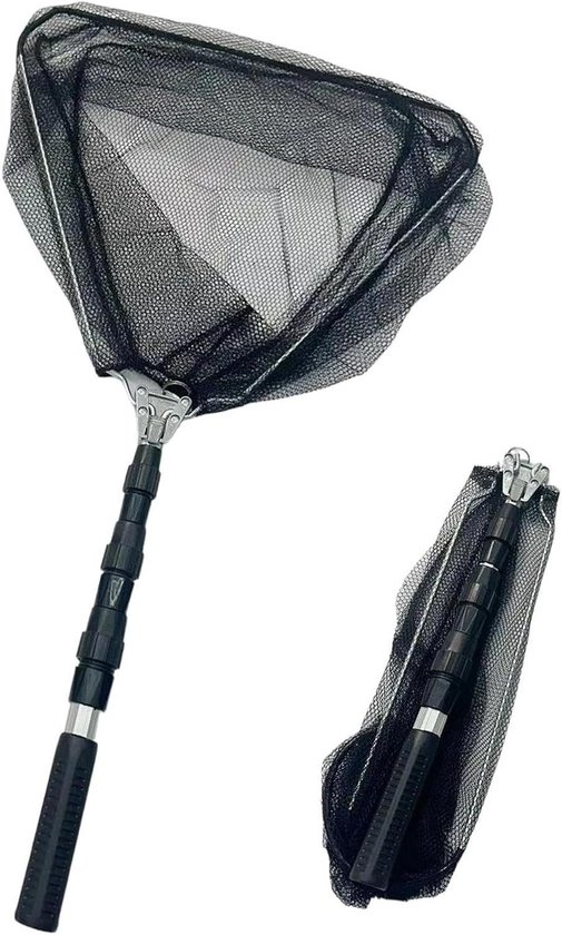 Visnet Telescopisch - Schepnet Vangnet - Vissen Vangen - Verbeterde Draagkracht - 130x40 cm - Veelkleurig
