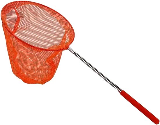Visnet telescopisch vlindernet voor vlinders vissen zwembad zee strand meer - insecten schepnet boot kano volwassenen kinderen Schepnet