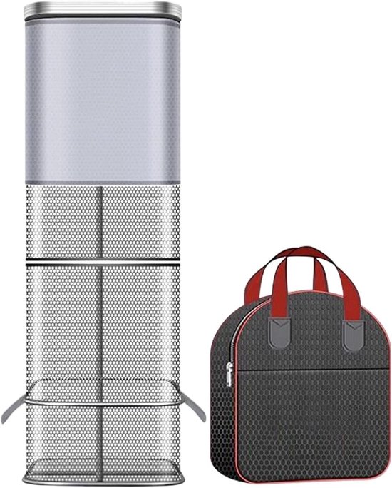 Visnet - Vangnet Krabben - Vissen Verzamelen - Aluminiumlegering - 23x23x1.5 cm - Zwart