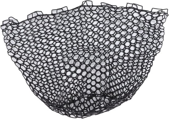 Visnet Vervanging - Rubber Vangnet - Zachte Visvangst - Flexibel Rubber Materiaal - 55 cm Diep - Zwart