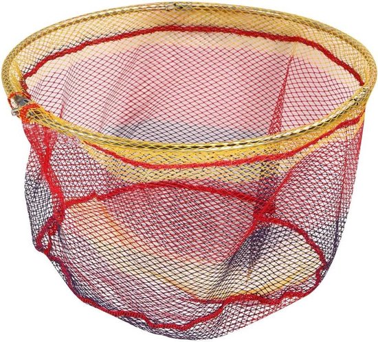 Visnet Vervanging - Schepnet Opvouwbaar - Vissen Buiten - Roestvrijstalen Frame - 40 Cm - Gekleurd