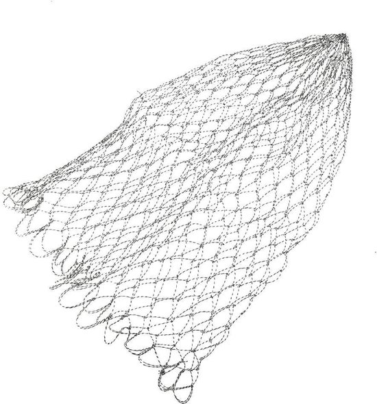 Visnet Vervanging - Schepnet - Vissen Vangen - Dubbel Gevlochten - 60 cm - Zwart
