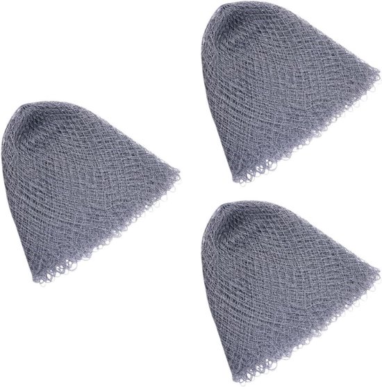 Visnet Vervangingen - Schepnet Gaasnet - Vissen Garnalen Vangen - Verbreed Verdikt Gaas - 40x35x35cm - Grijs