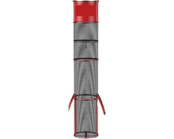 Visnet - Visvangst Houder - Vissen - Sneldrogend Roestvrij Staal - 25 cm - Zwart Rood