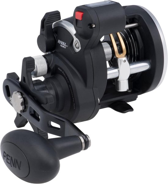 Visrol Penn Rival Level Wind - Lichtgewicht grafiet - Geavanceerde rem - Perfect voor sportvissen - ShopVlot