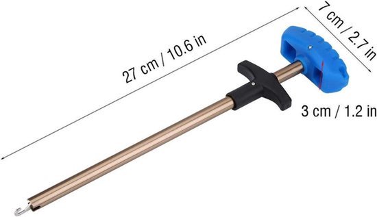 Vissen Haak Remover - Rvs - T Vormige - Extractor - Zoutwater - Gereedschap - Geschikt voor - Vis Haak Remover van Merkloos