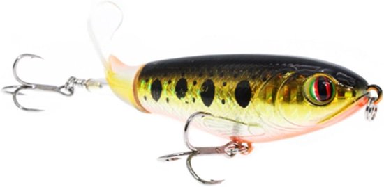 Vissen Lure - Kunst Aas - Bovenwater Vissen - Zachte Roterende Staart - 10 cm - NO1 van VISSEN