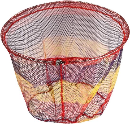 Vissen Schepnet Hoofd - Visnet Kop - Vis Vangen - Drielaags RVS Gaas - 50 cm - Kleurrijk van Merkloos